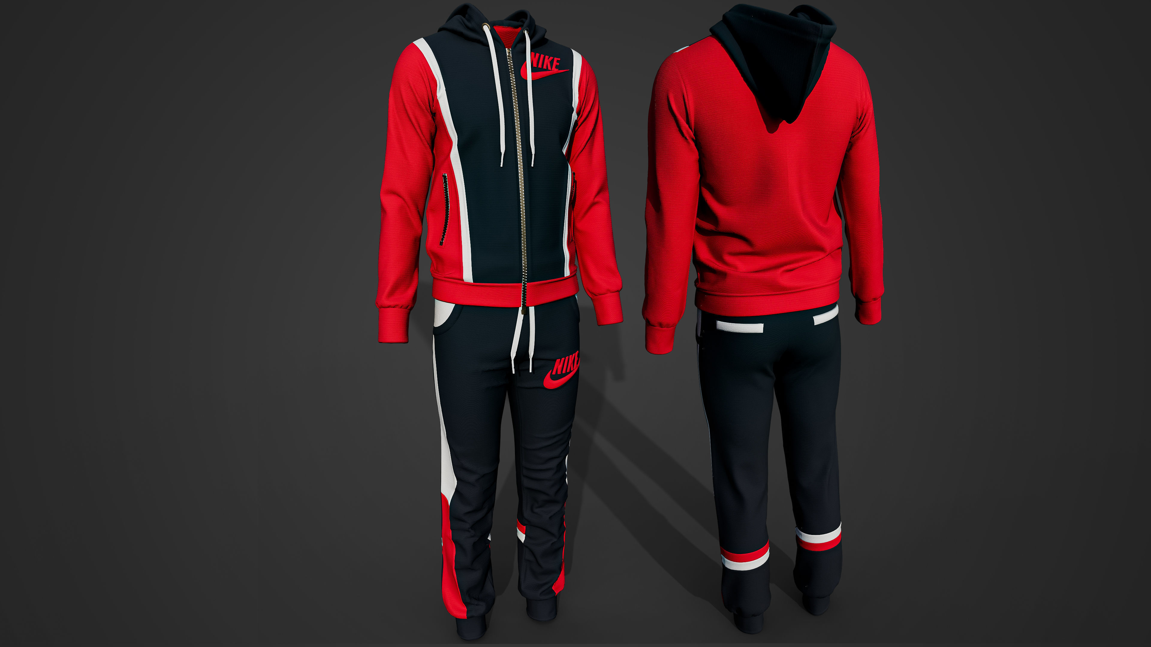 5 Hoodies and Sweatpants  Video Tutorial  CLO OBJ Vol02 3D model_7