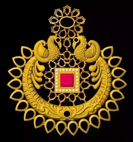 Pickock nakshi pendant