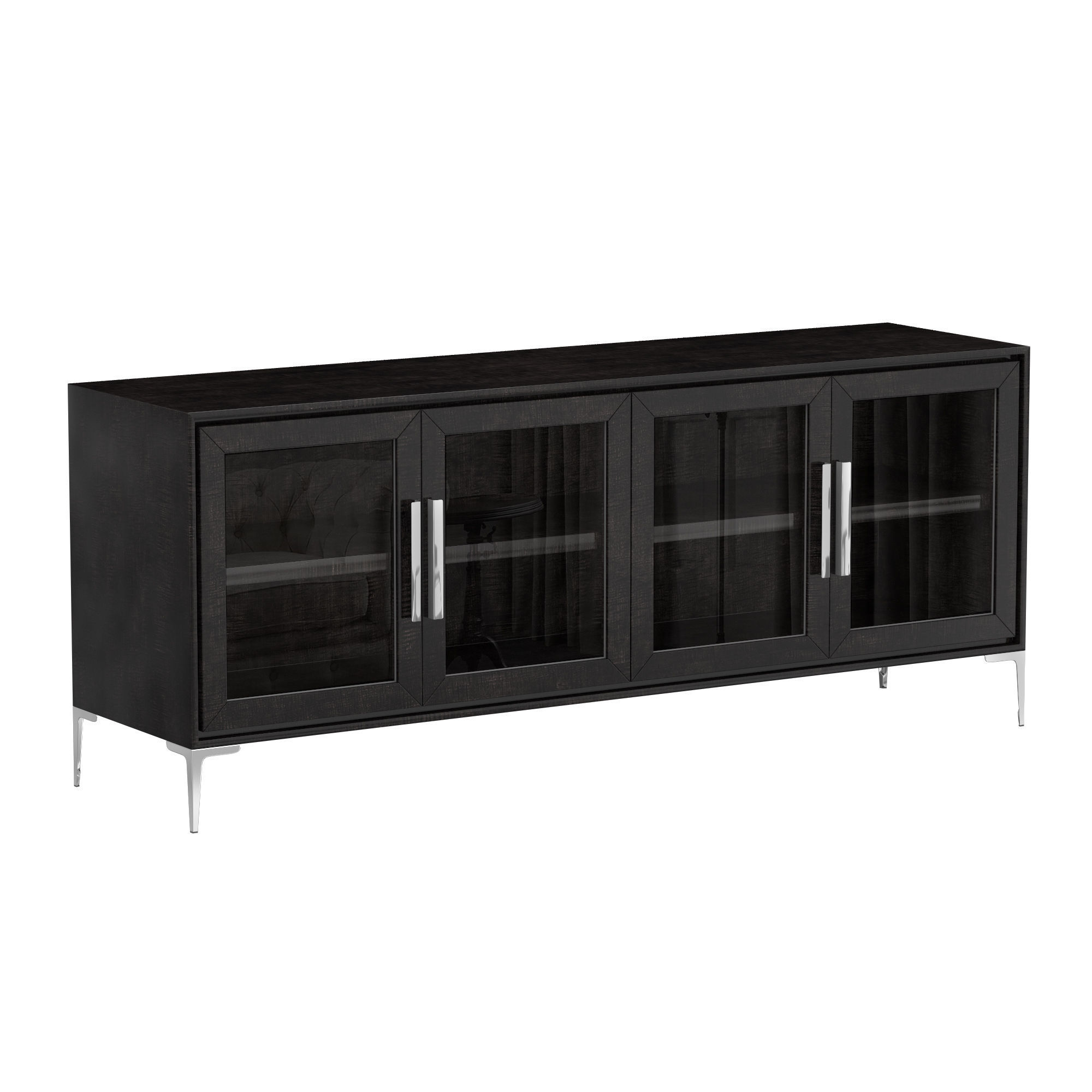 BENOIT GLASS 4DOOR SIDEBOARD 3D model CGTrader