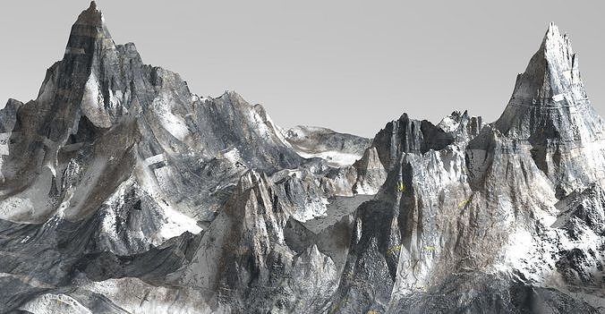 White witch Mountain 1 3D model