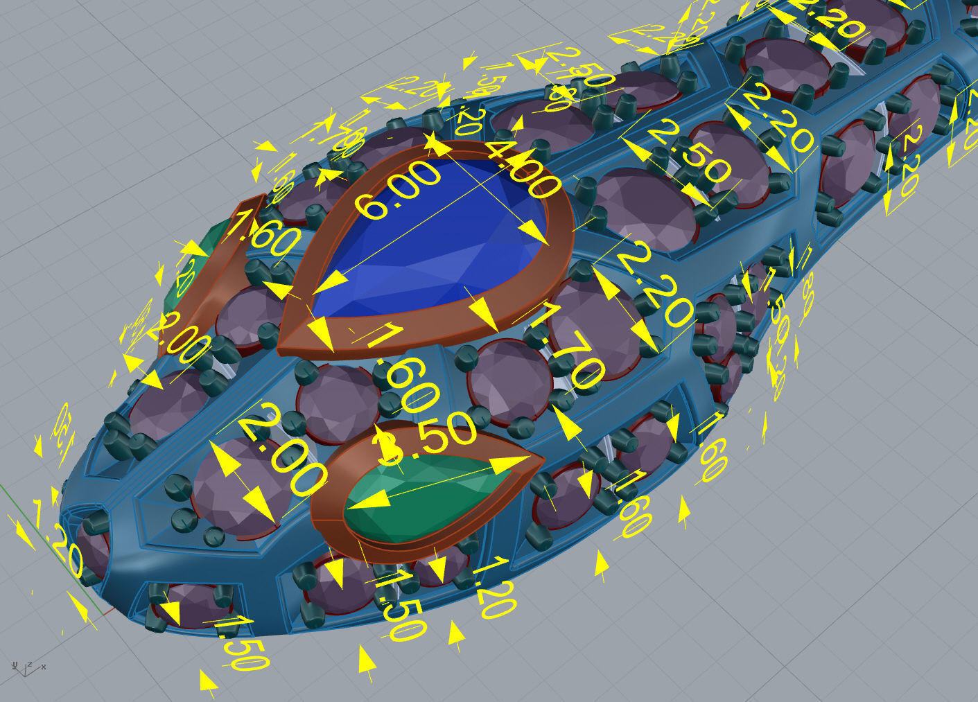 Serpenty-2  solid snake ring 3D print model_12