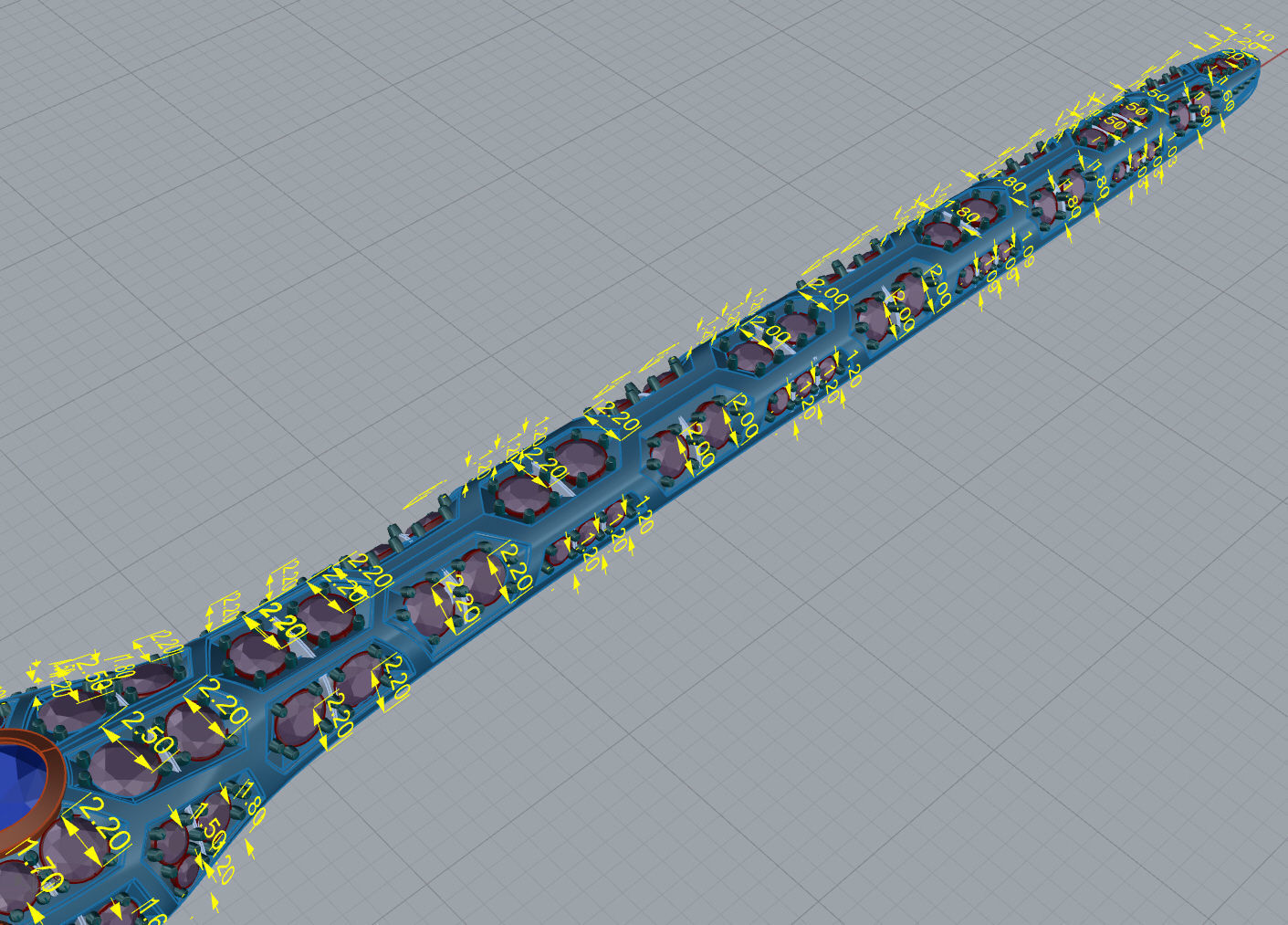 Serpenty-2  solid snake ring 3D print model_11