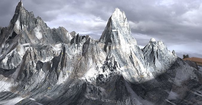 White witch Mountain 3   3D model