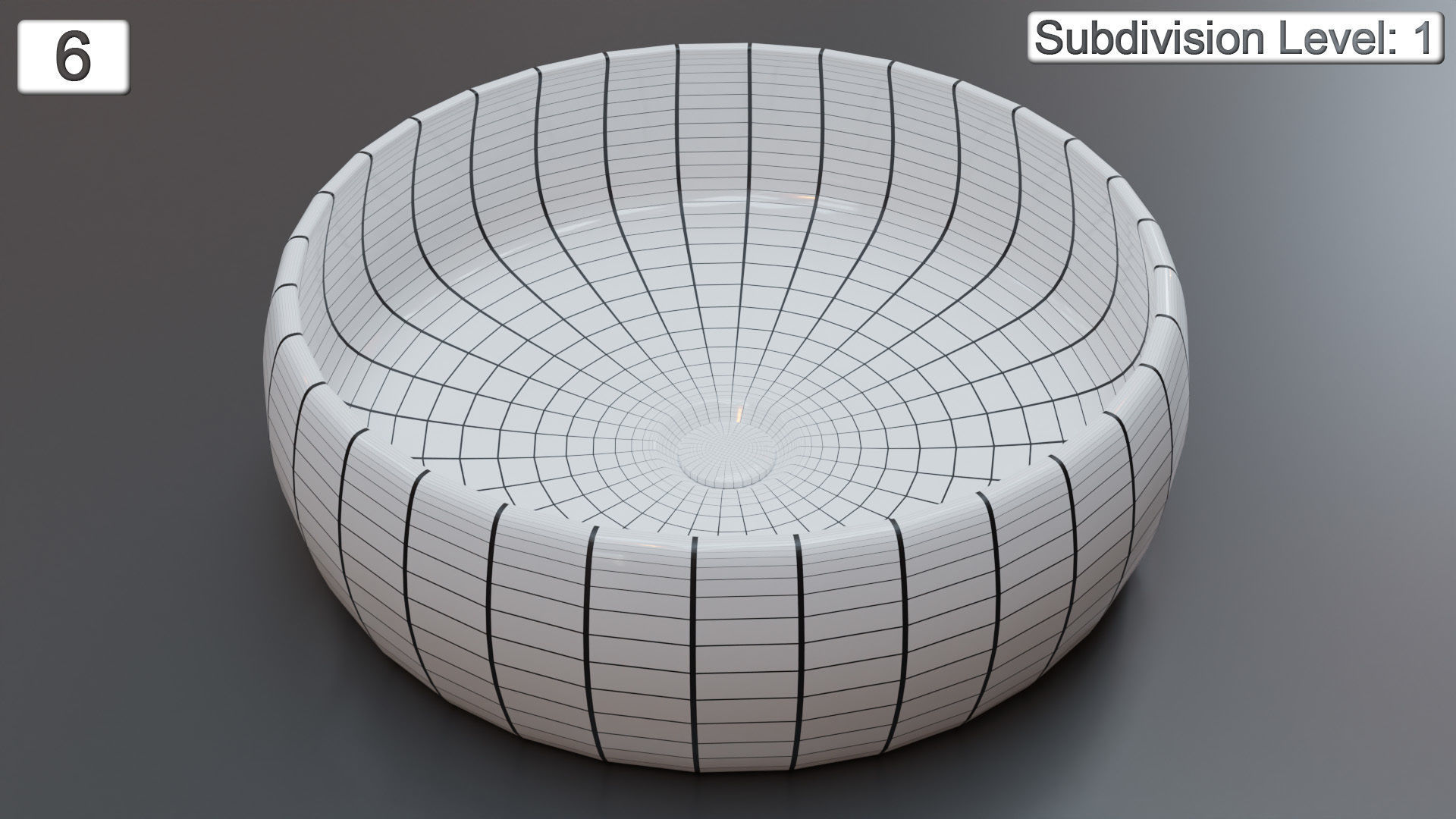 Vessel Sink Number 6 Low-poly 3D model_5