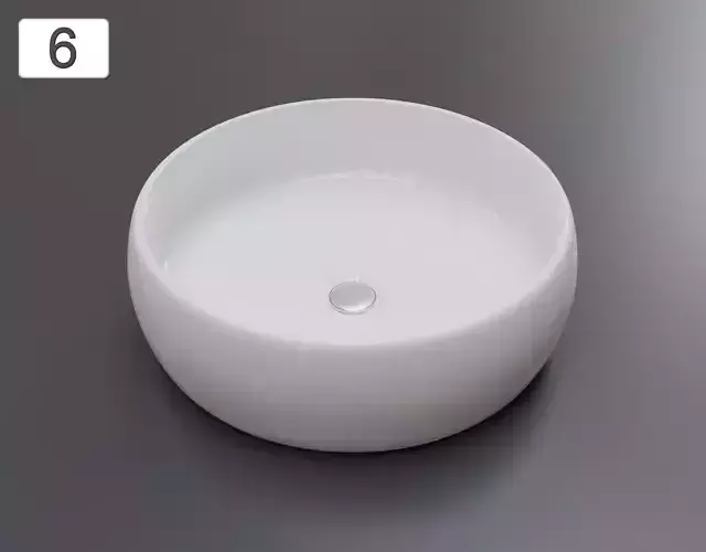 Vessel Sink Number 6 Low-poly 3D model