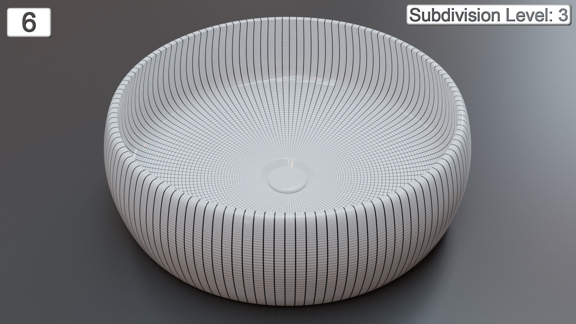 Vessel Sink Number 6 Low-poly 3D model_7