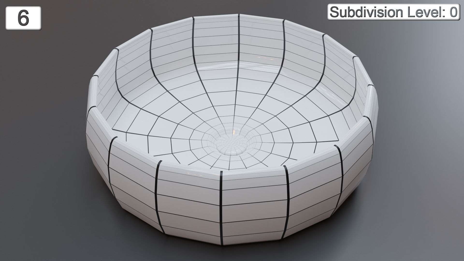 Vessel Sink Number 6 Low-poly 3D model_4