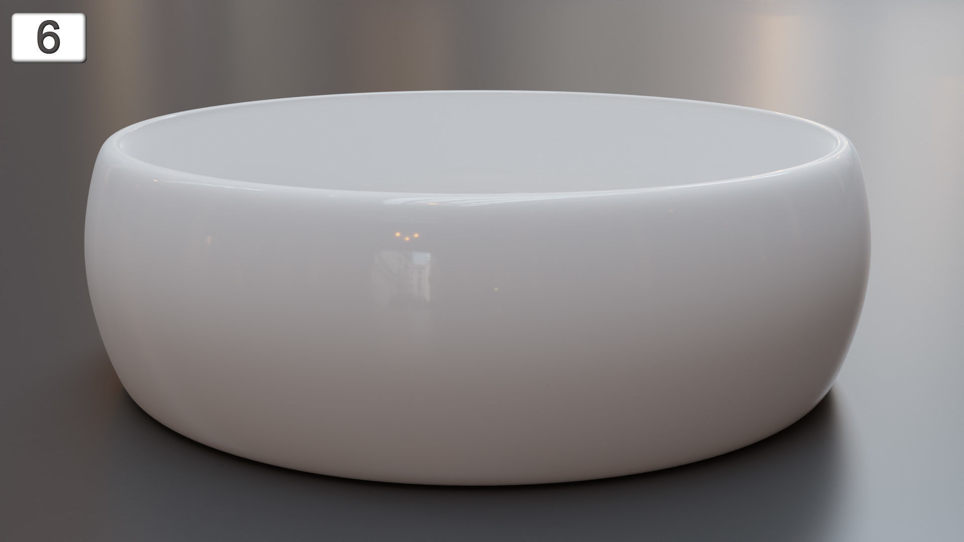 Vessel Sink Number 6 Low-poly 3D model_3