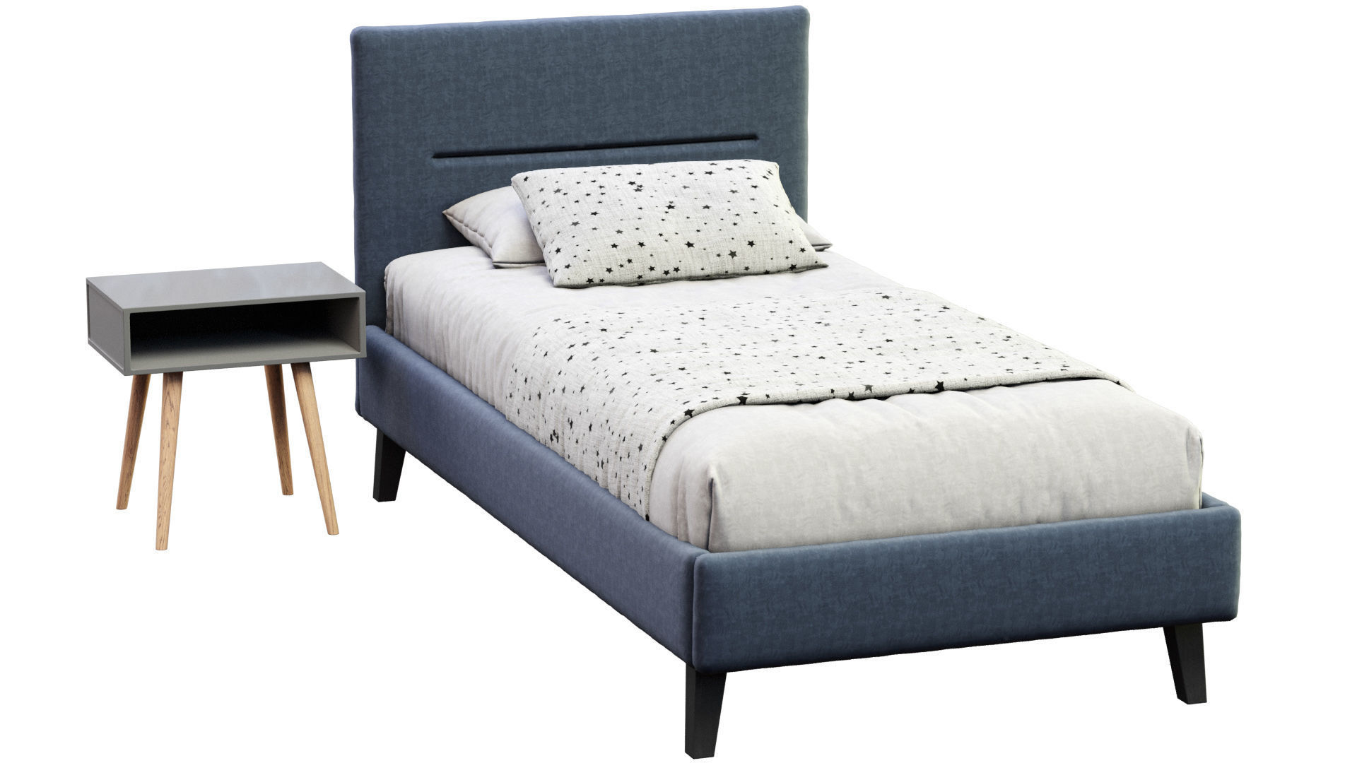 Pail Single Bed  3D model_8