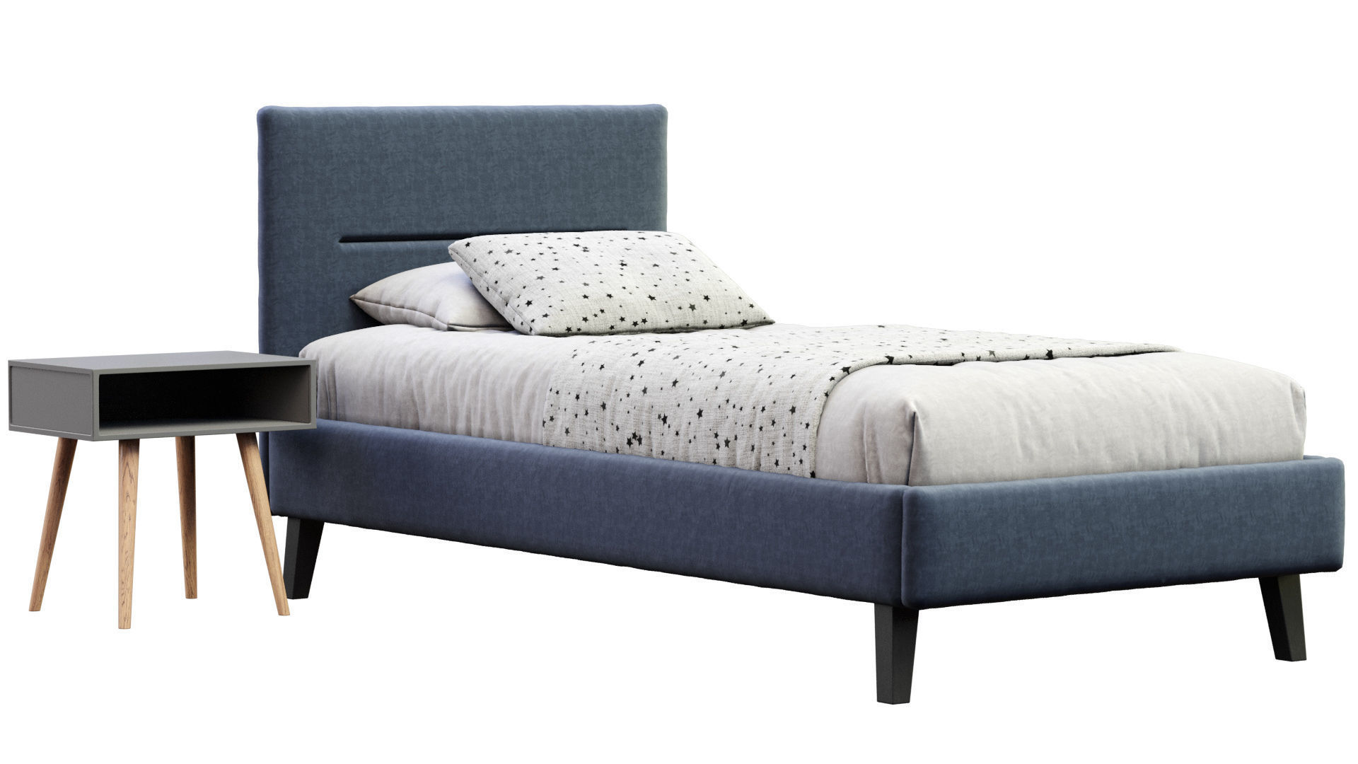 Pail Single Bed  3D model_7