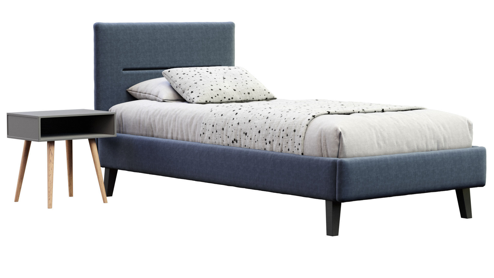 Pail Single Bed  3D model_9