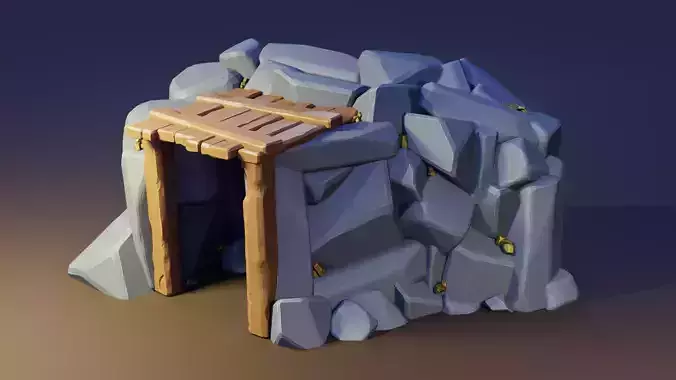 Gold mine  Free 3D model