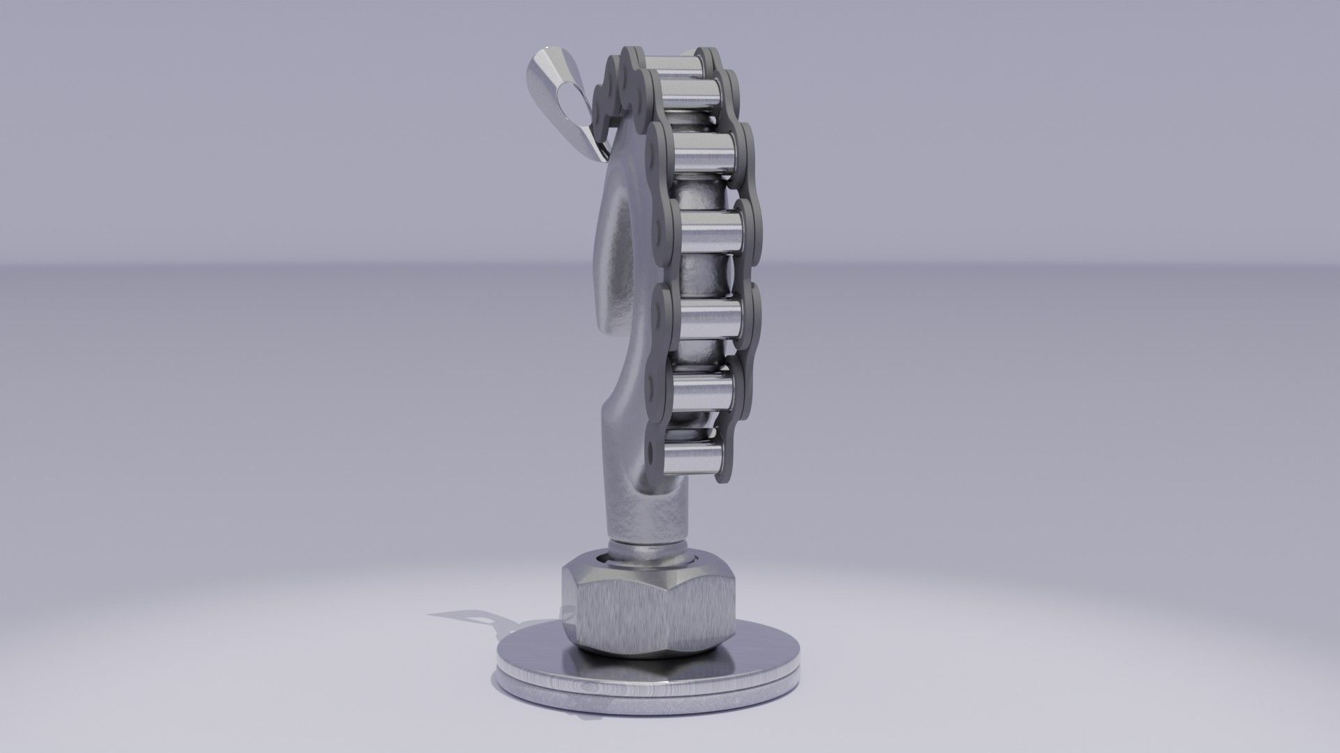 Stylized horse chess figure Low-poly 3D model_16