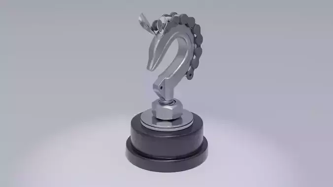 Stylized horse chess figure