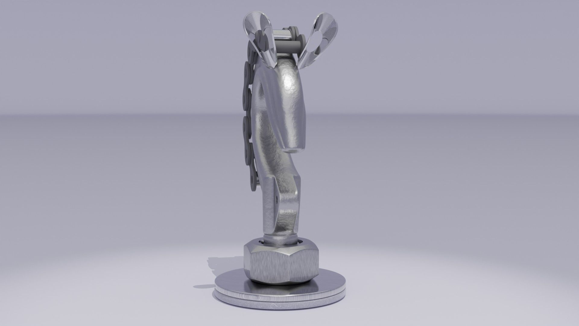 Stylized horse chess figure Low-poly 3D model_11