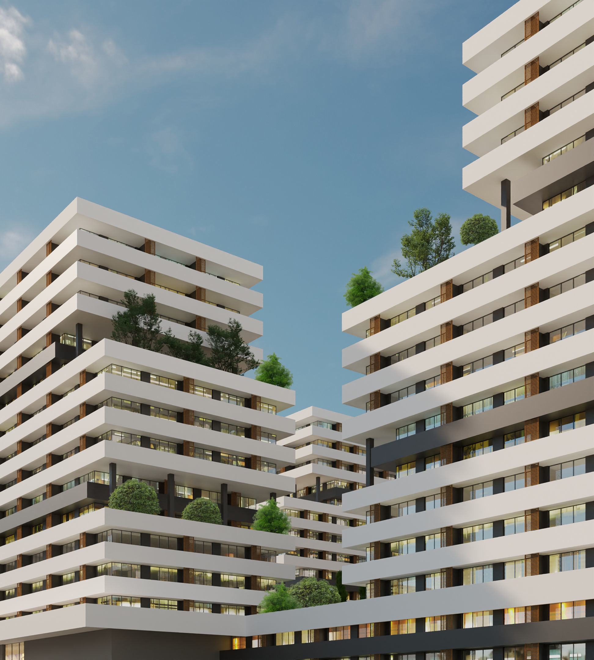 Complex Building  3D model_5