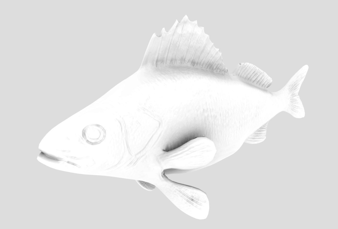 Perch  LP and HP Low-poly 3D model_15