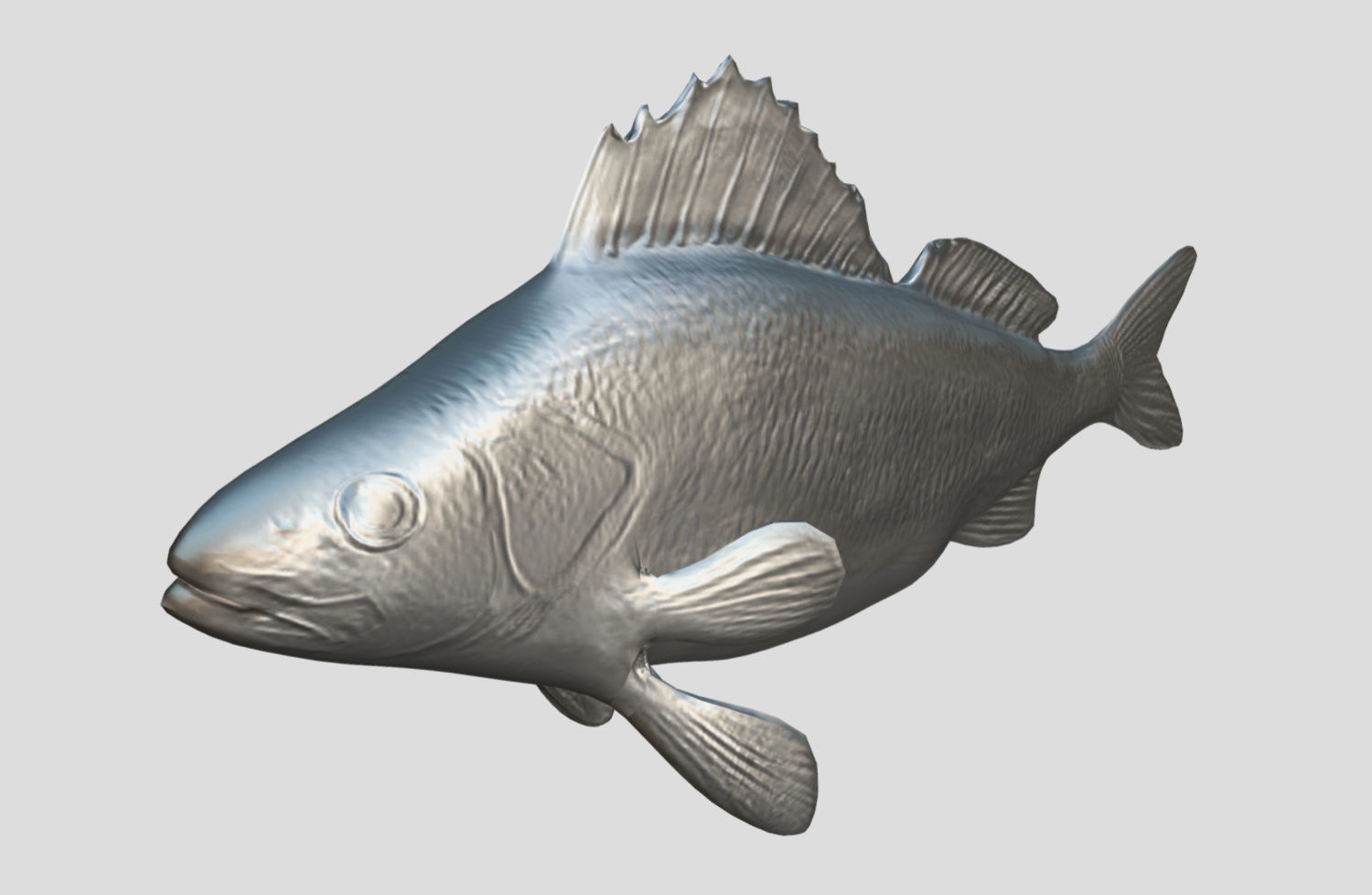 Perch  LP and HP Low-poly 3D model_13