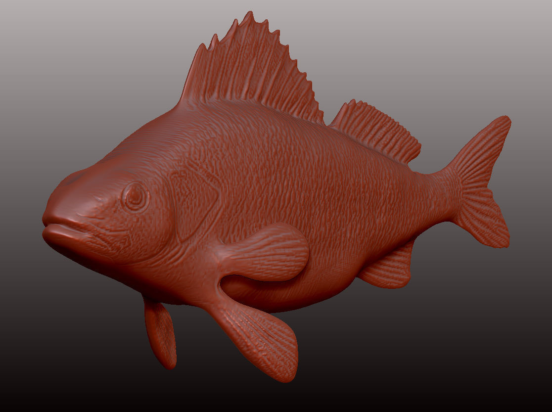 Perch  LP and HP Low-poly 3D model_18