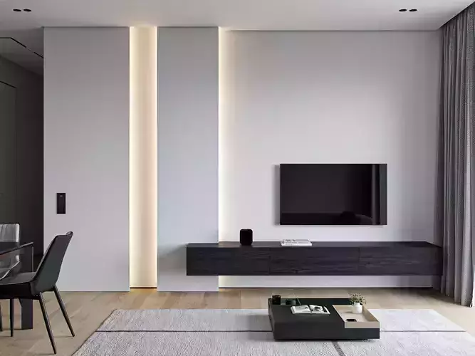 Minimalistic Livingroom  3D model