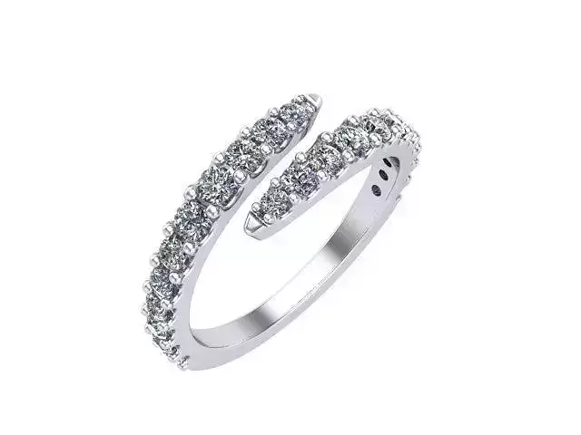 Spiral Diamond Ring