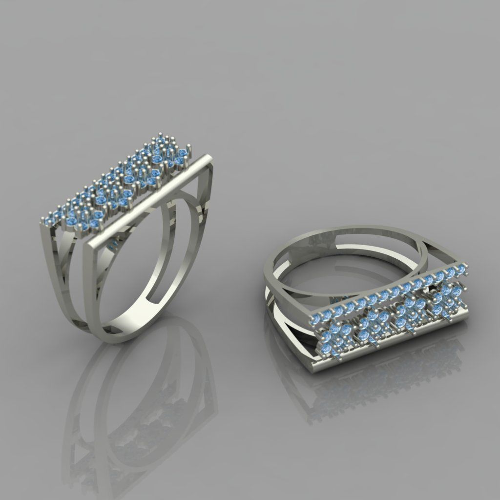 daisy ring Free 3D print model_1