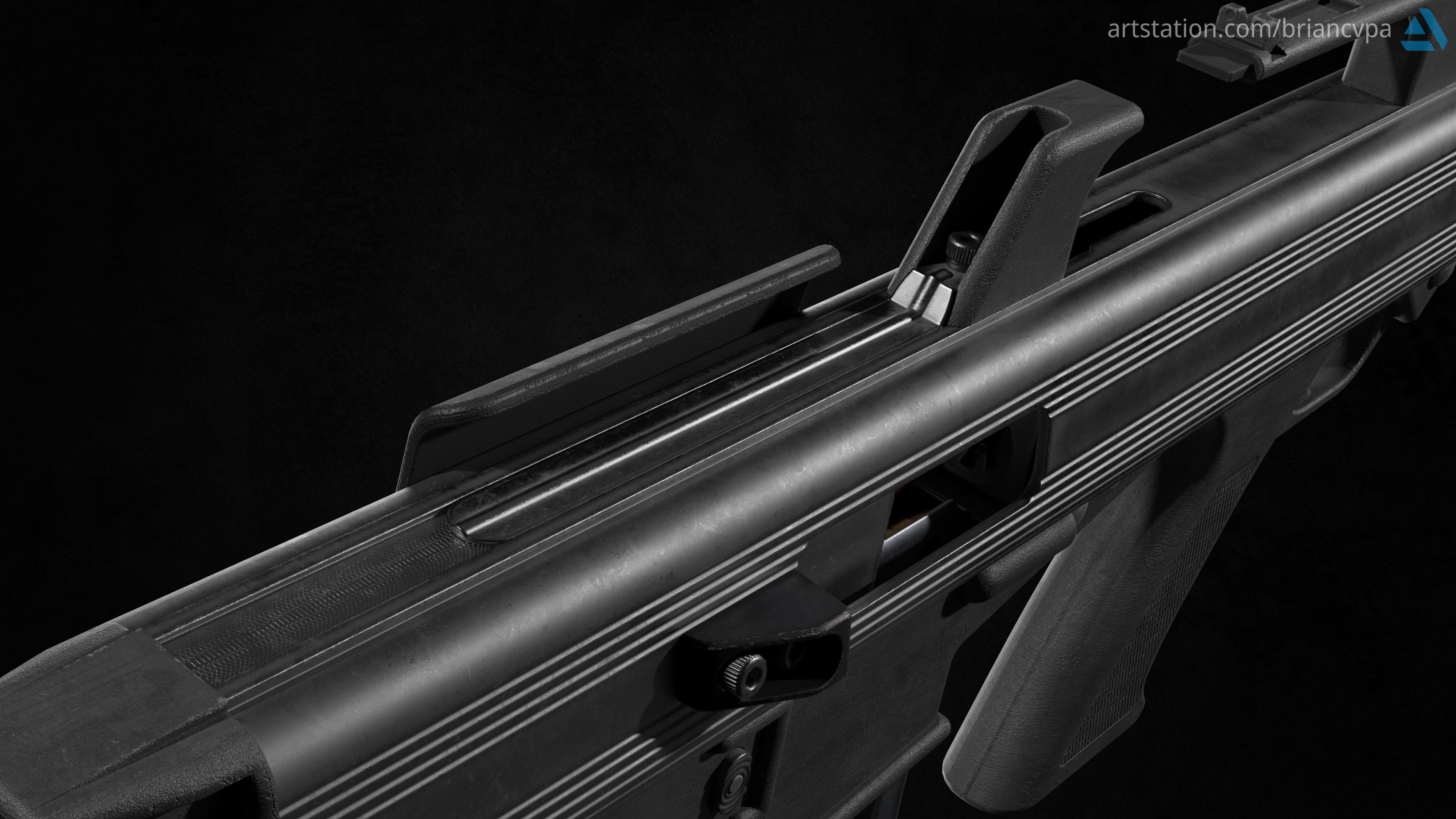 Bushmaster M17S Low-poly 3D model_5