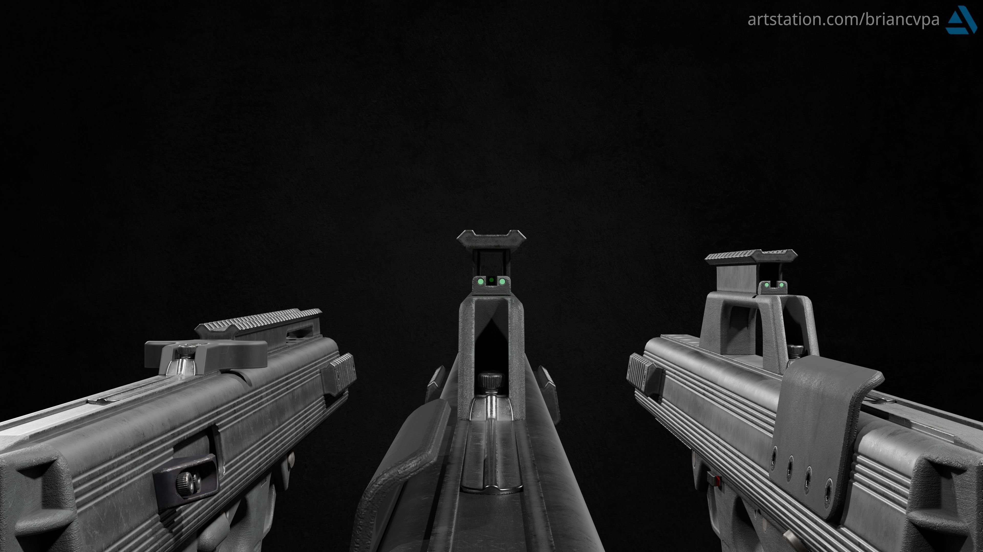 Bushmaster M17S Low-poly 3D model_6