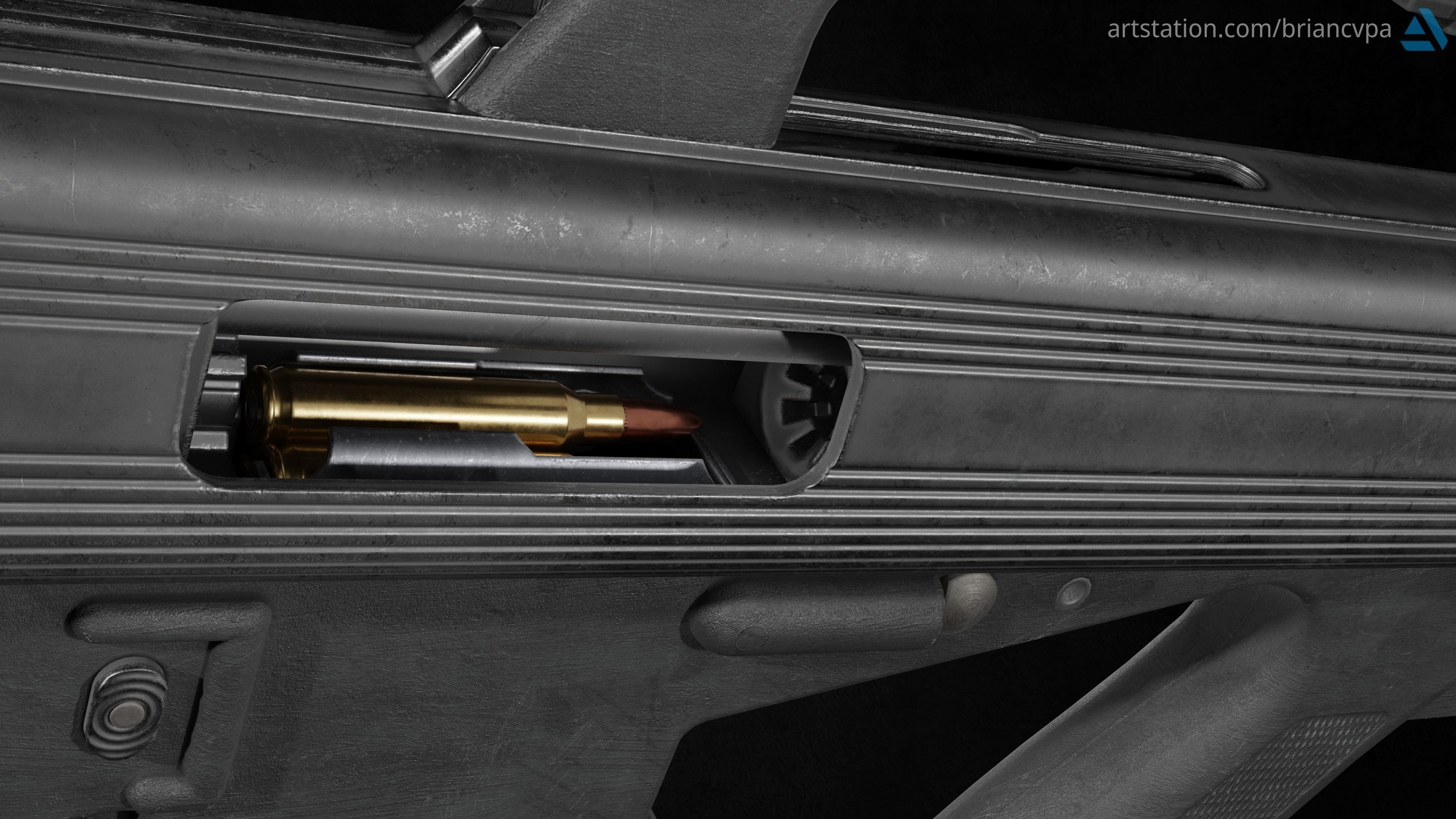 Bushmaster M17S Low-poly 3D model_2