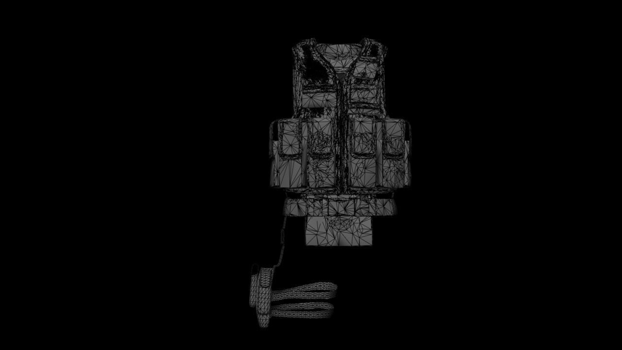 Black Hawk Down Vest 3D model_6