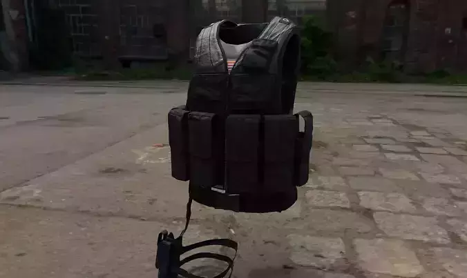 Black Hawk Down Vest 3D model