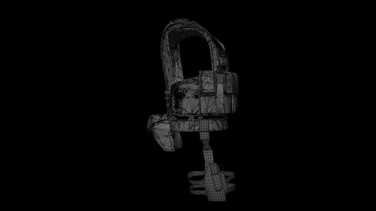 Black Hawk Down Vest 3D model_7
