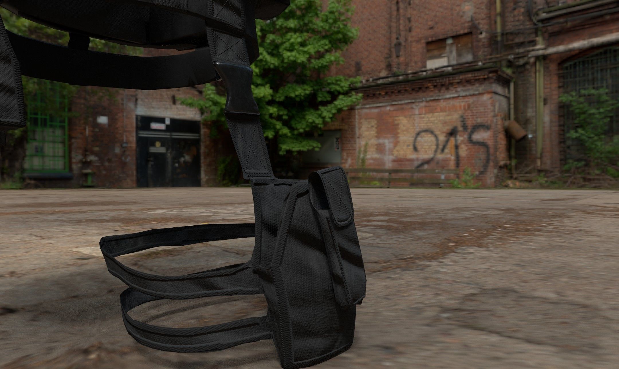 Black Hawk Down Vest 3D model_4