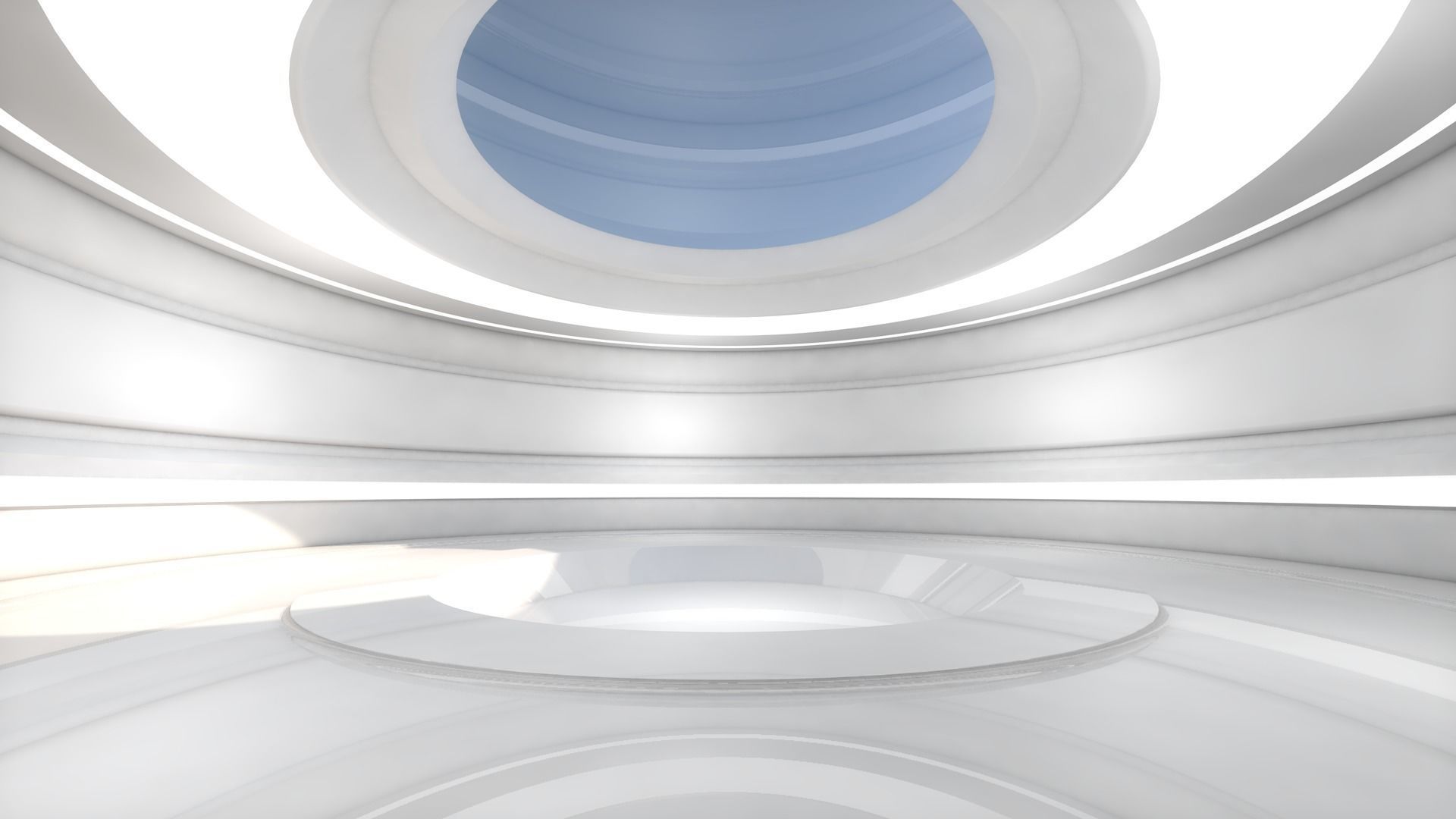 Sci Fi Room Low-poly 3D model_4