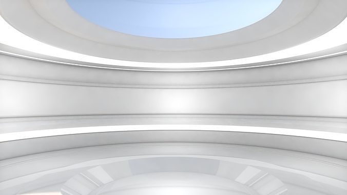Sci Fi Room Low-poly 3D model