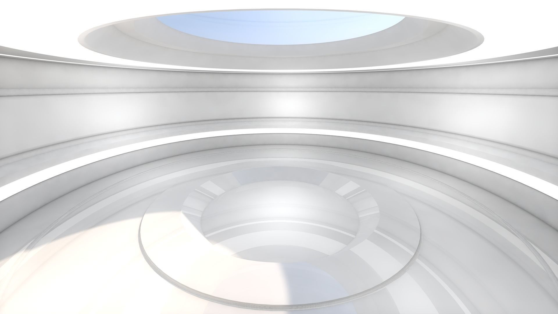 Sci Fi Room Low-poly 3D model_5