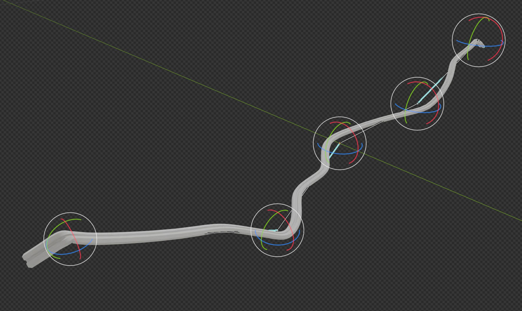 Flexible Power Cables and Plugs Set 3D model_6
