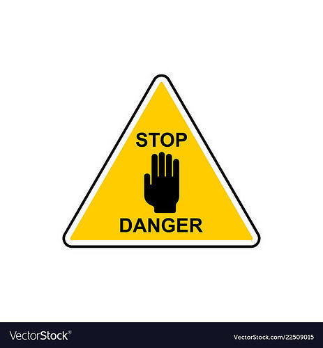 signdanger stop danger sign Free 3D model