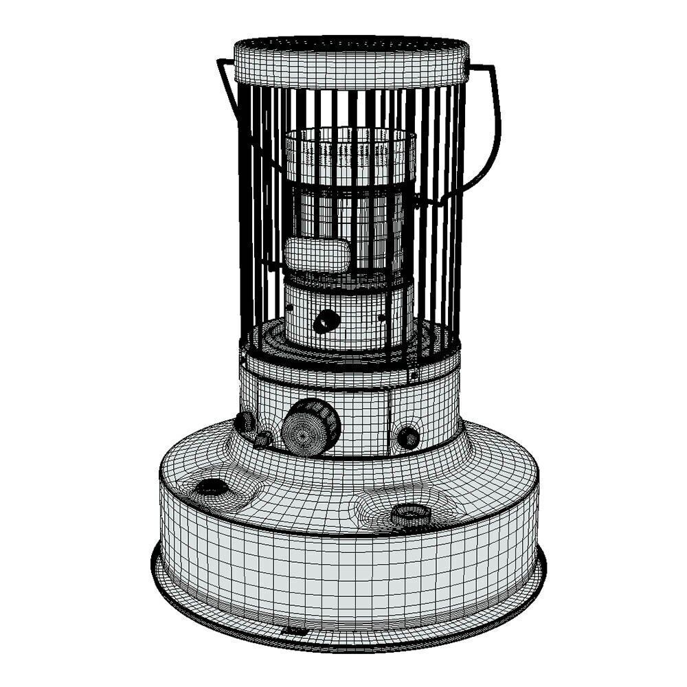 Toyotomi KS-27A Heater Low-poly 3D model_2