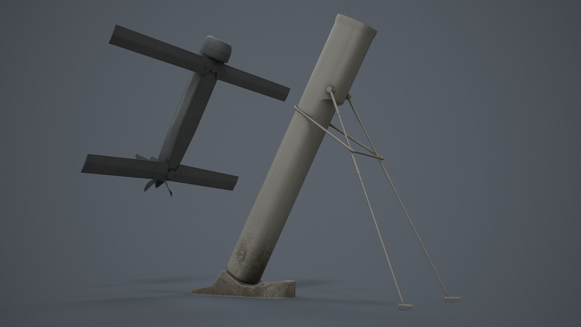 Switchblade 300 UAV Low-poly 3D model