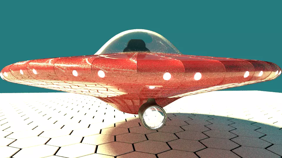 Space alliance jet Free low-poly 3D model_0