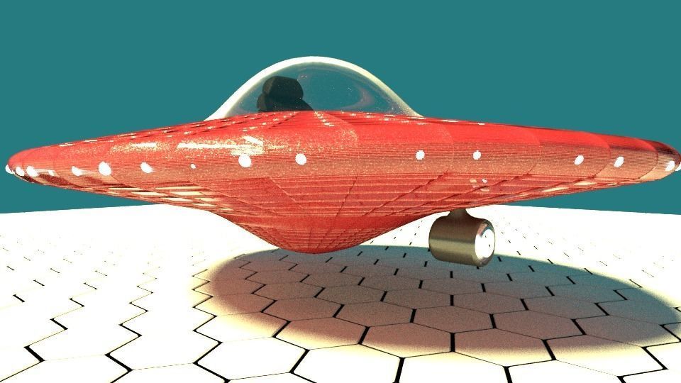 Space alliance jet Free low-poly 3D model_1