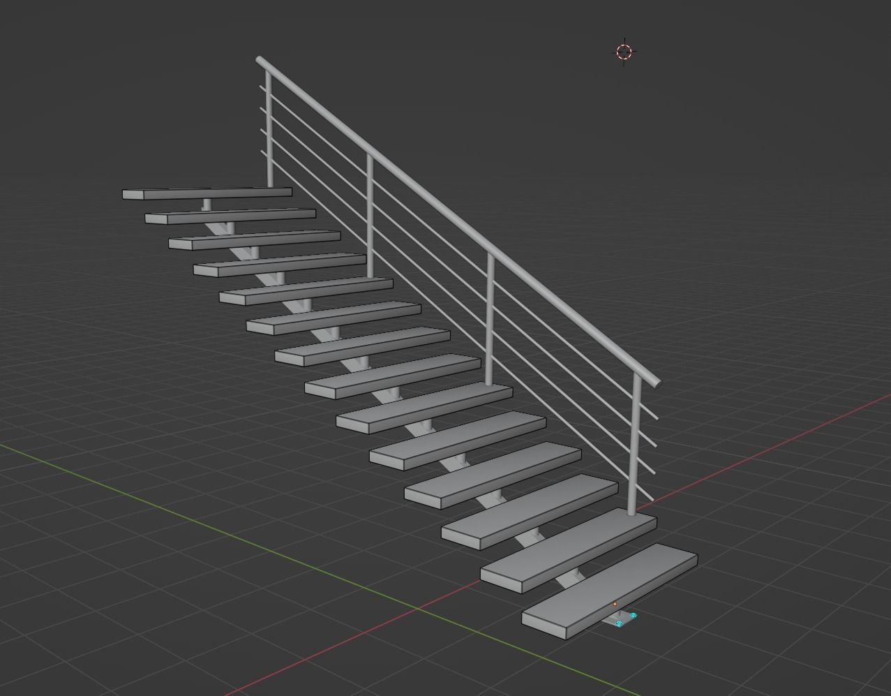 Staircase FBX stairs Free low-poly 3D model_3