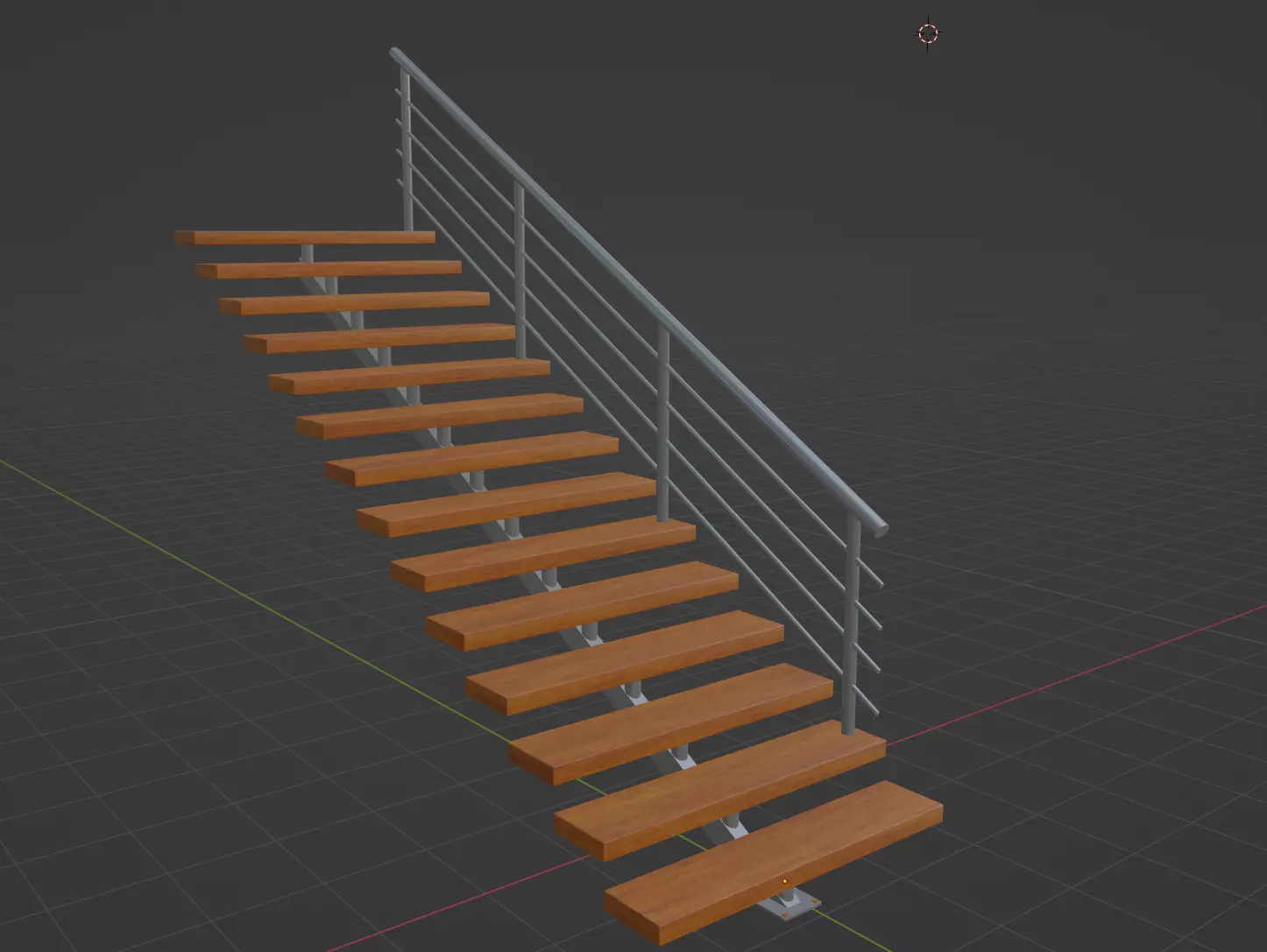 Staircase FBX stairs Free low-poly 3D model_0