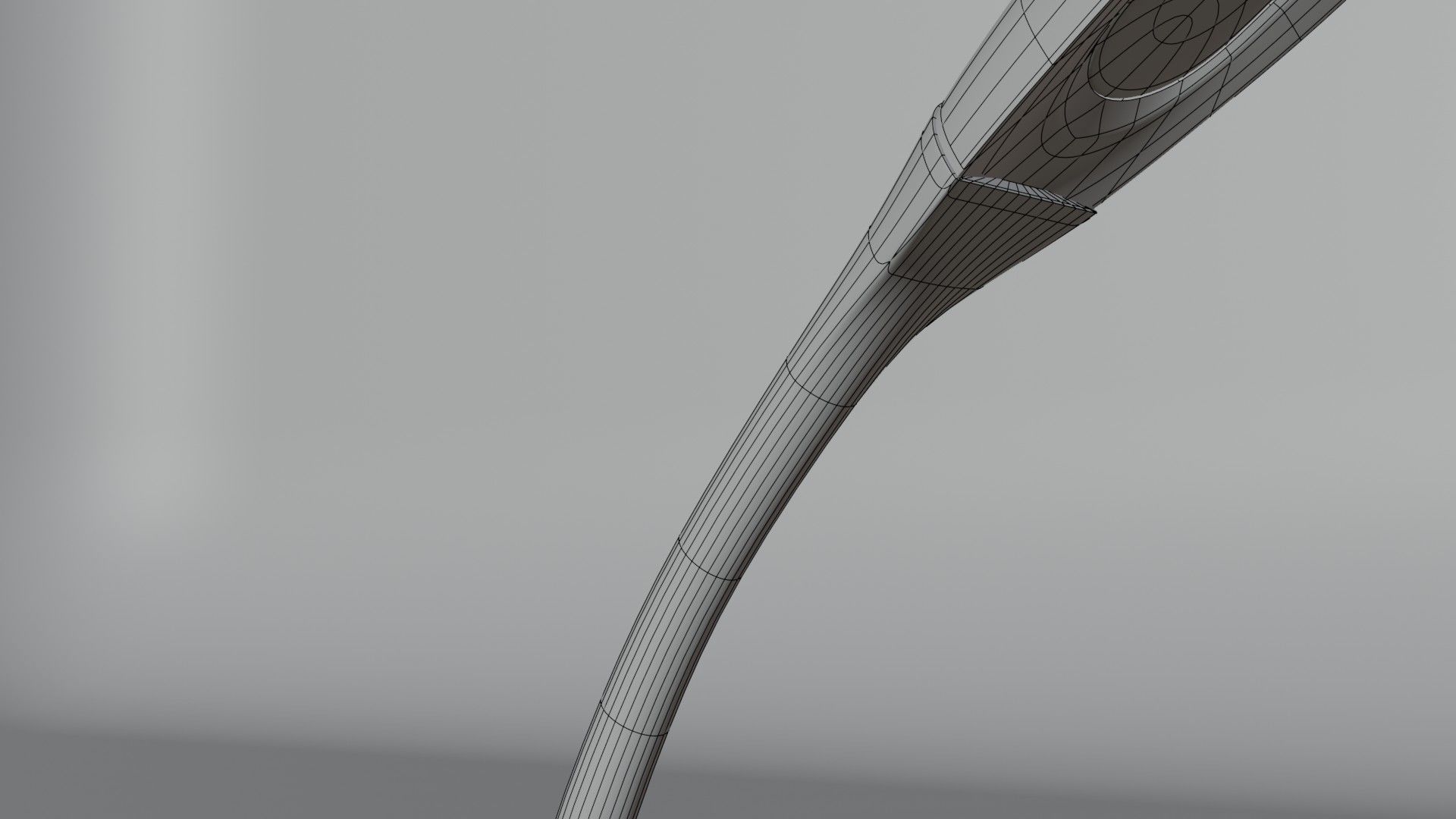 Table lamp with night light 3D model_11