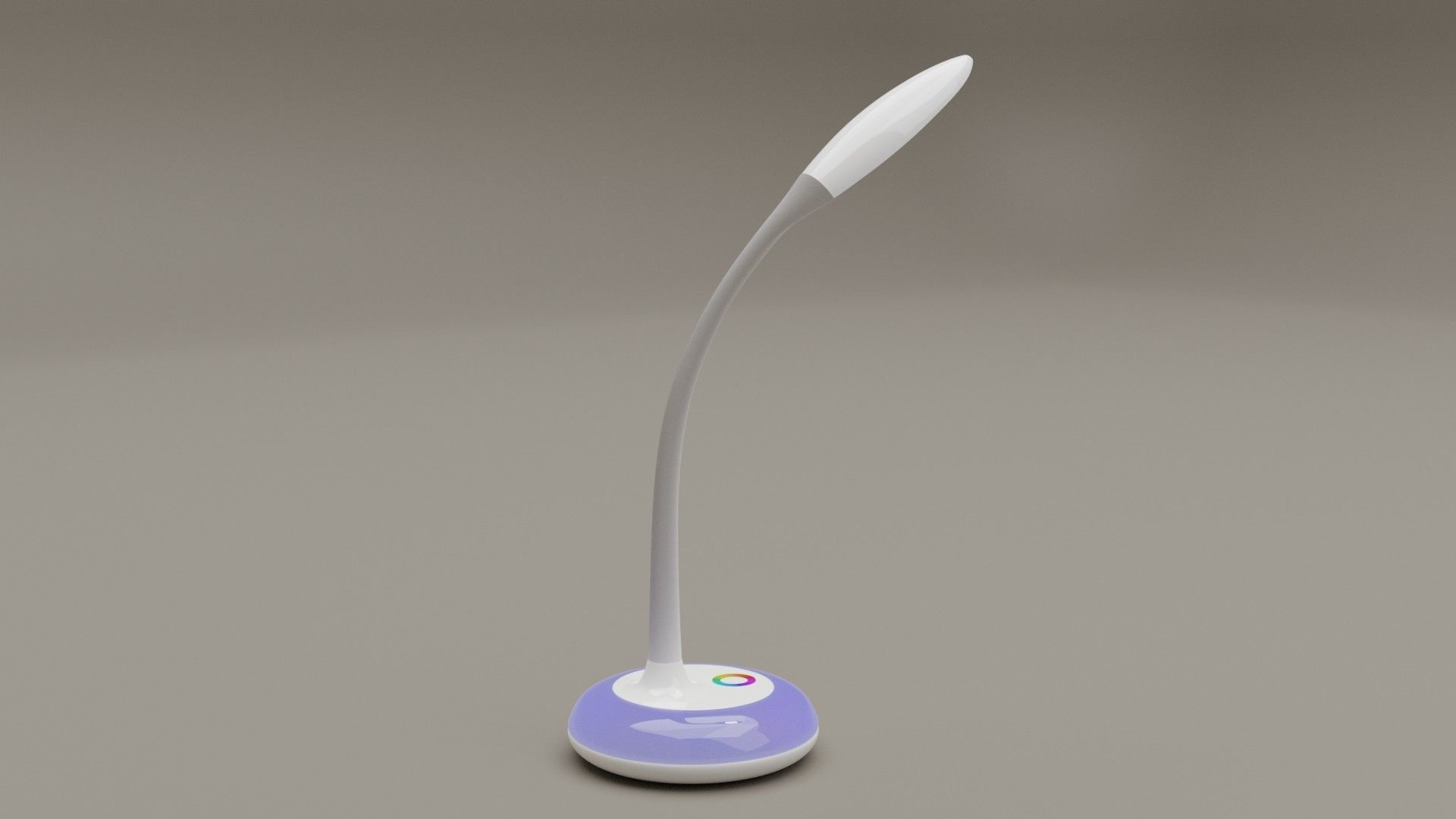 Table lamp with night light 3D model_4
