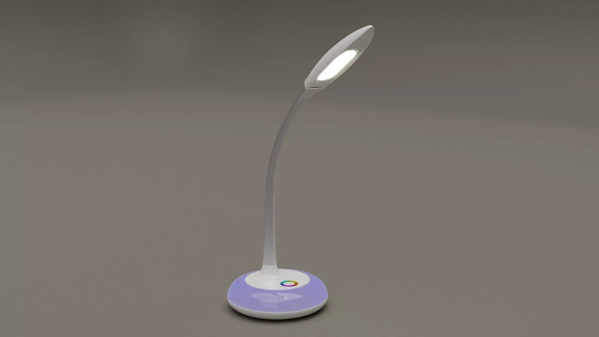 Table lamp with night light 3D model_0