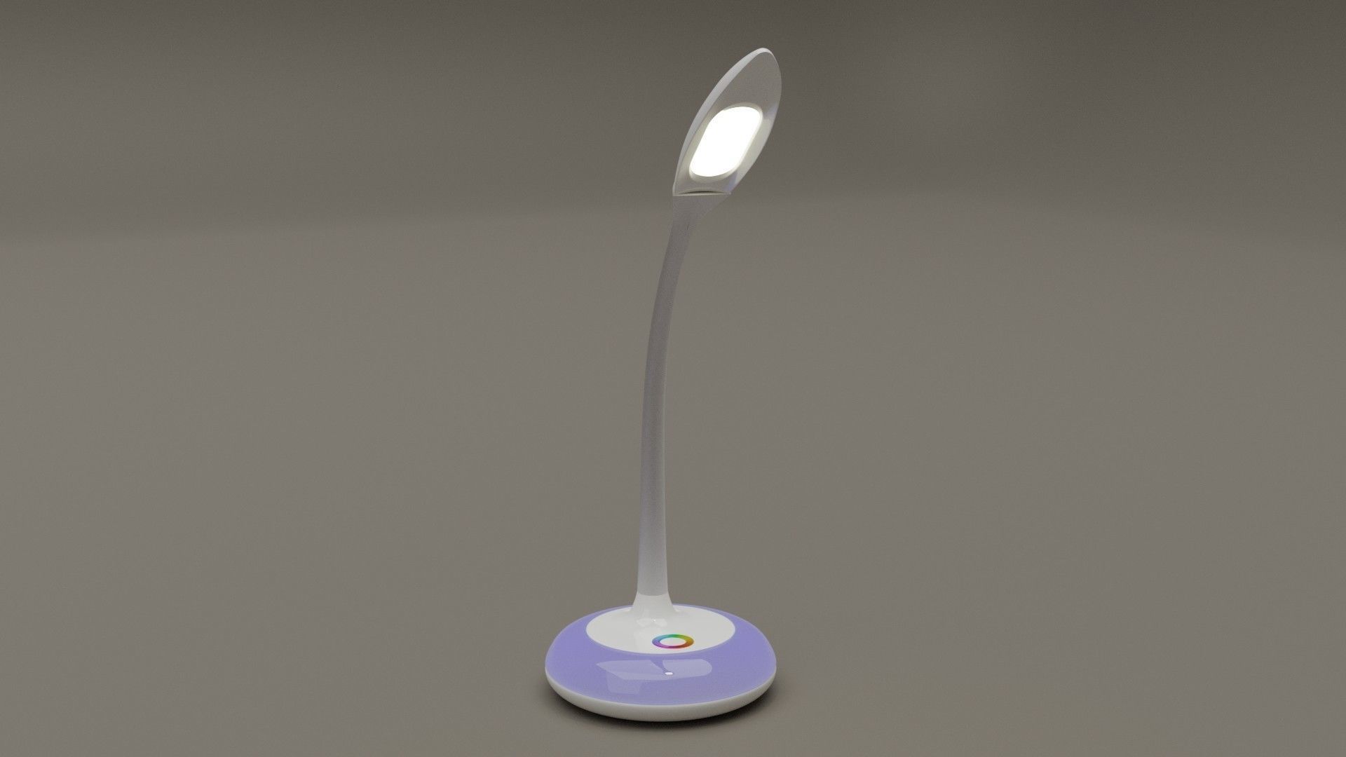 Table lamp with night light 3D model_1