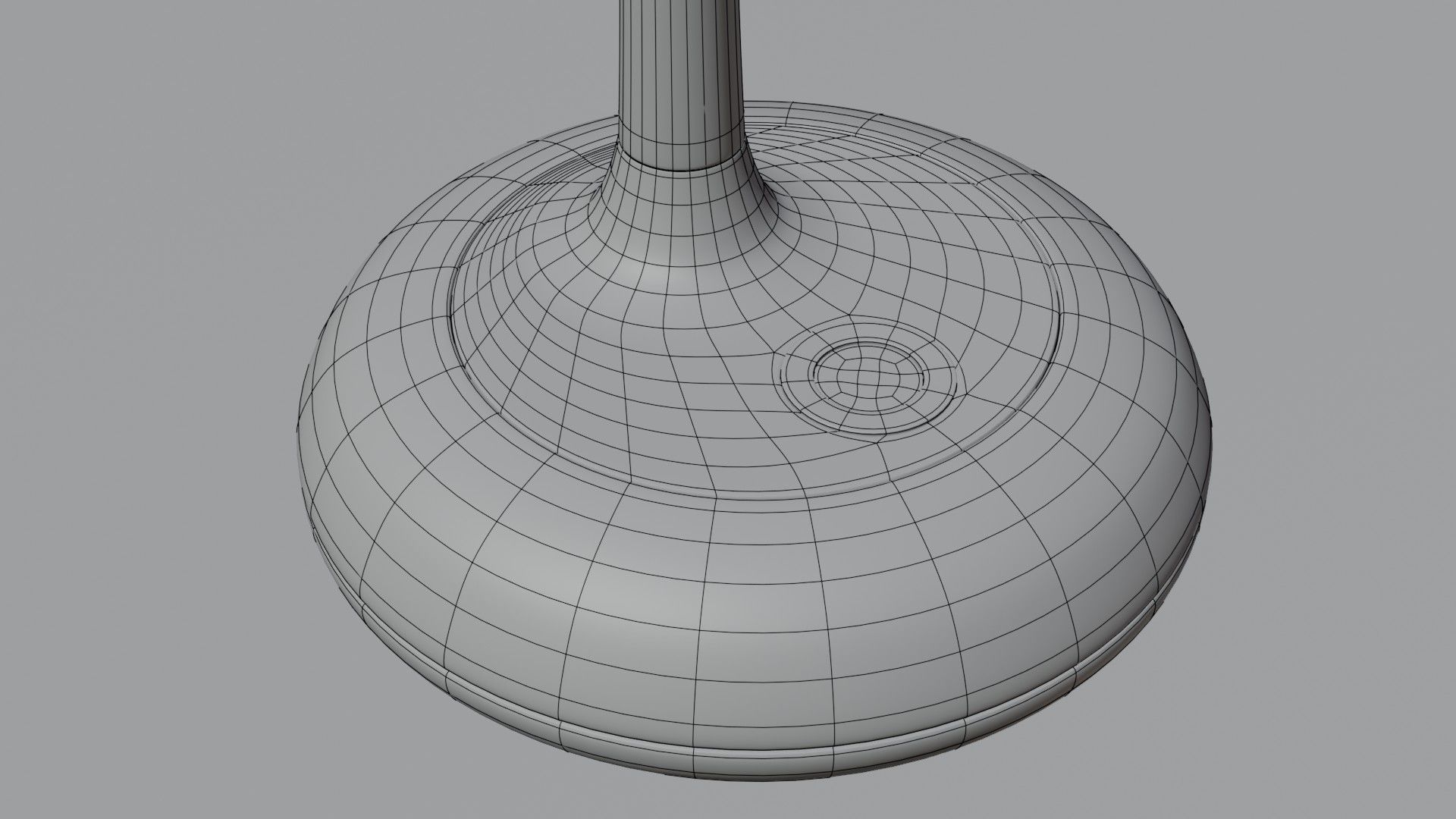 Table lamp with night light 3D model_10