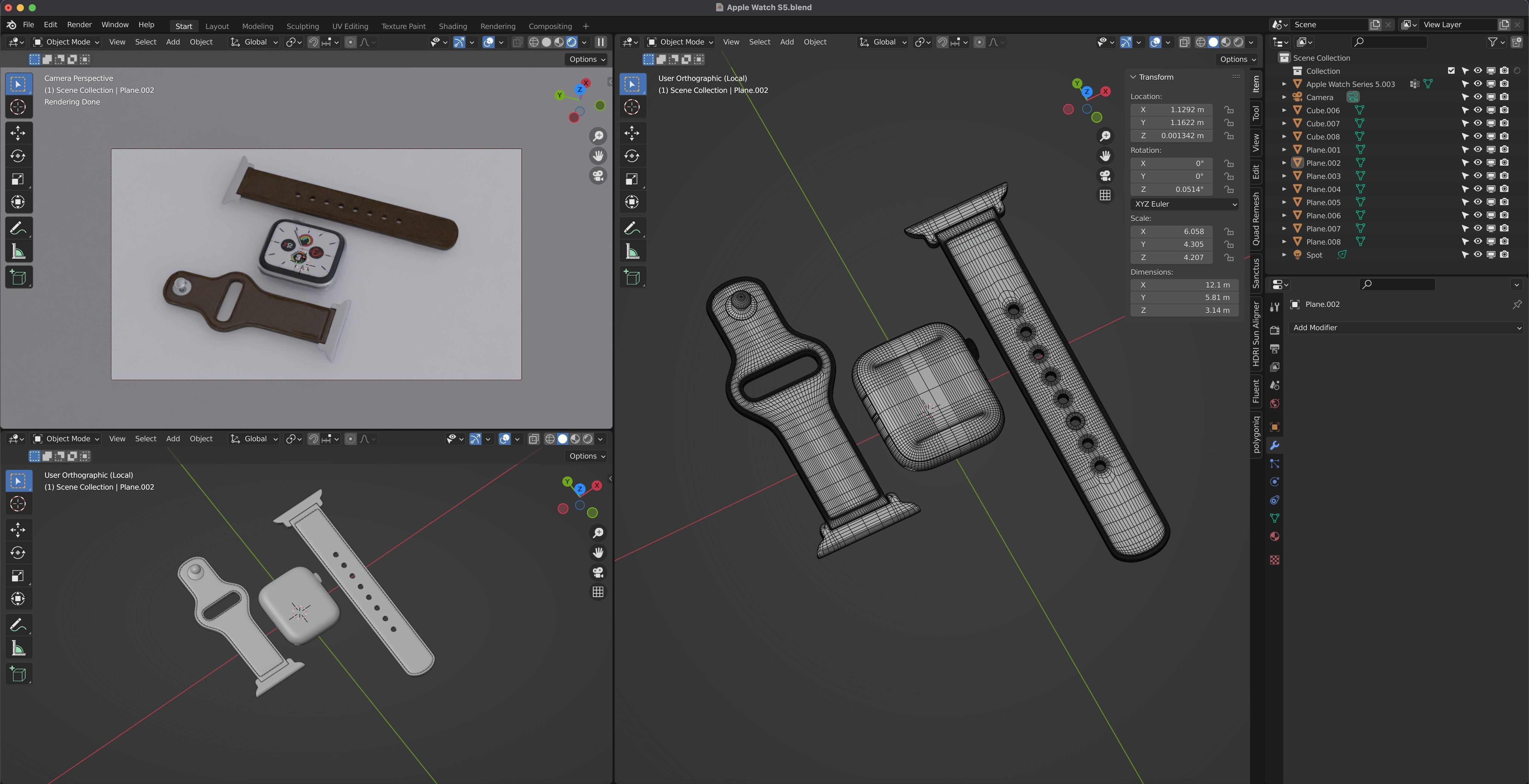 Apple Watch Series 5 3D model_7